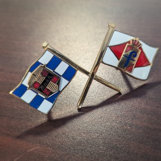 Cross Flags (available in gold or chrome)